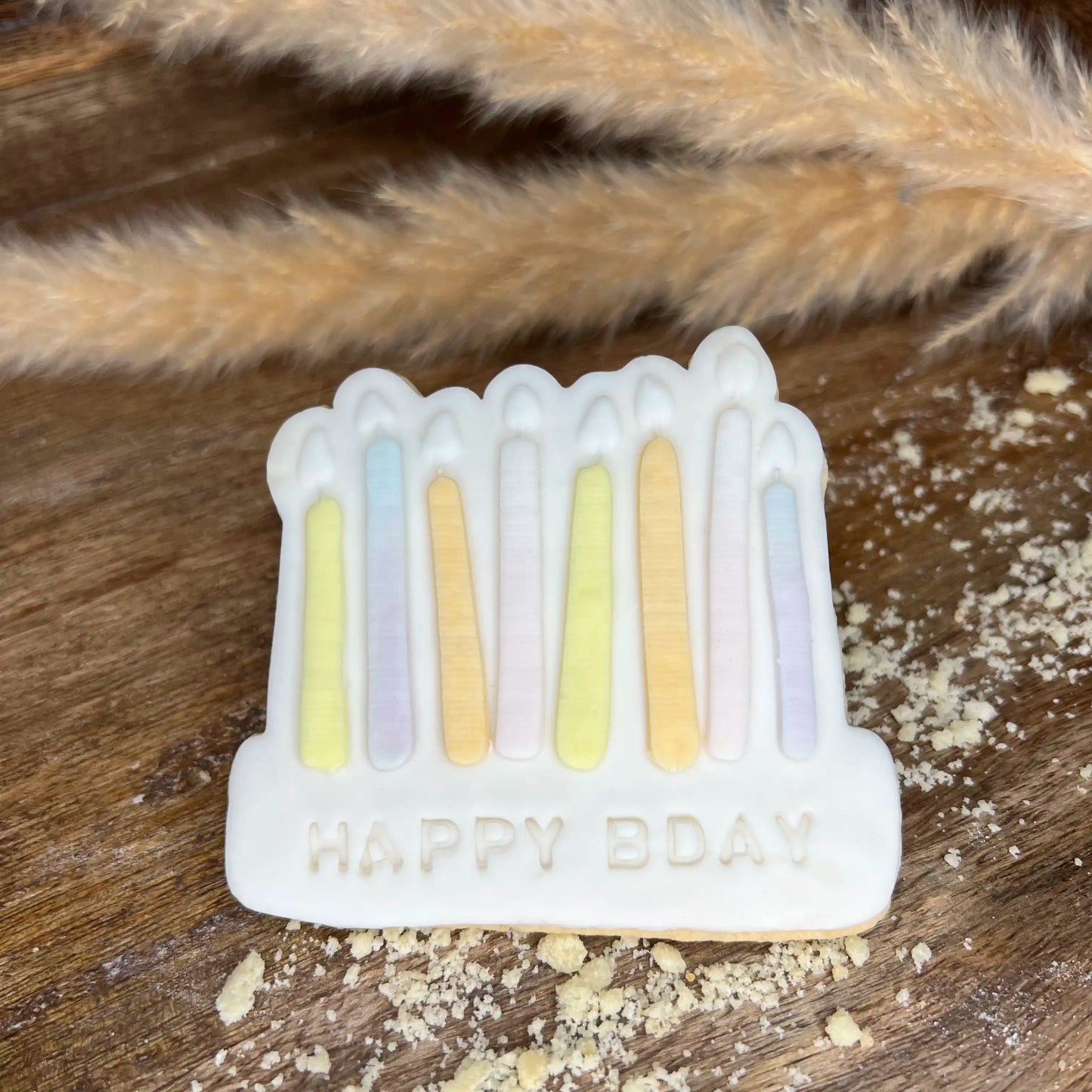 Biscuit bougies d'anniversaire personnalisé